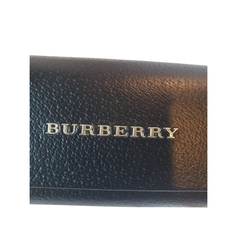 Burberry Luxury Eyeglasses Hard Clamshell Glass Case Black Designer Inside 6x2.5